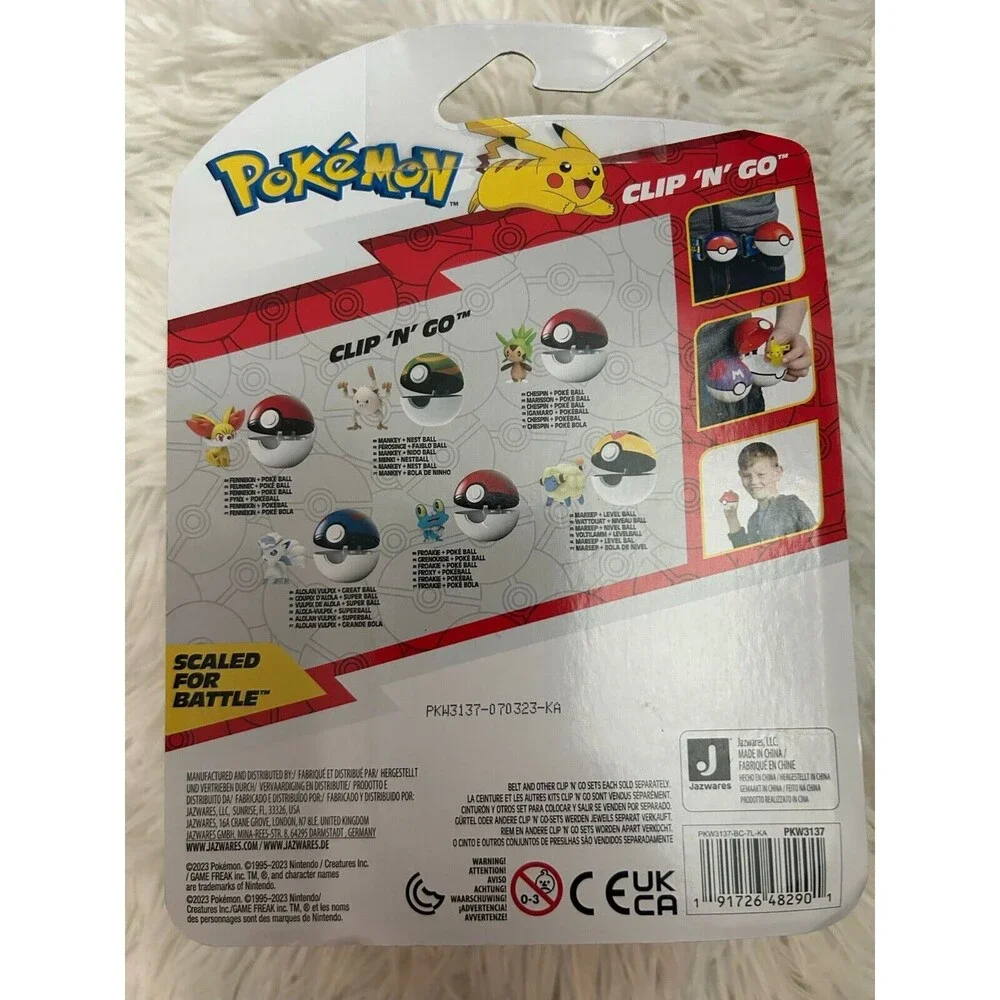 Pokemon Mareep + Level Ball Clip ‘N’ Go Toy Collectible Toy